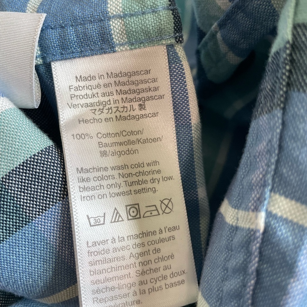 Men’s J. Crew Slim Flex Oxford Plaid Large Shirt - Picture 5 of 5